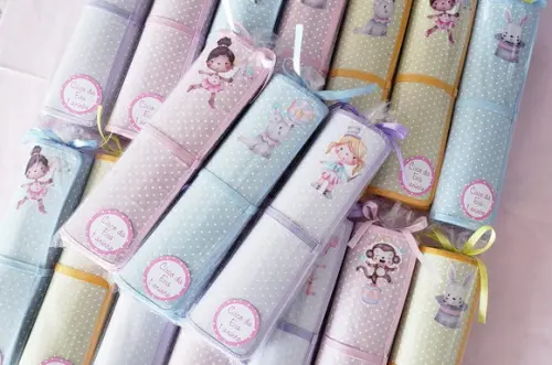 Lembrancinha Mini Lousa de Tecido Circo