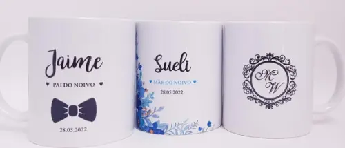 Caneca Personalizada Casamento Padrinhos