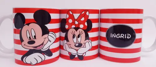 Caneca Personalizada Mickey Minnie