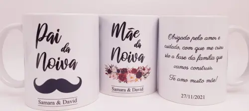 Caneca Personalizada Casamento Pais