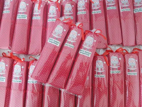 Lembrancinha Mini Lousa de Tecido Natal