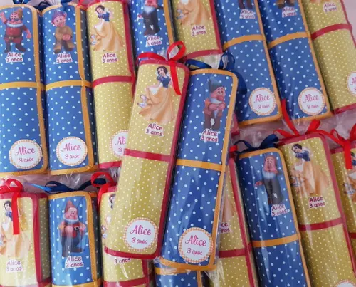 Lembrancinhas Mini Lousa de Tecido Branca de Neve