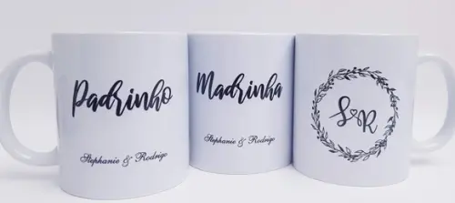 Caneca Personalizada Casamento Padrinhos