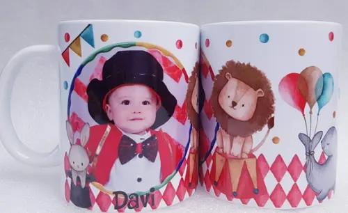 Caneca Personalizada Aniversario Circo