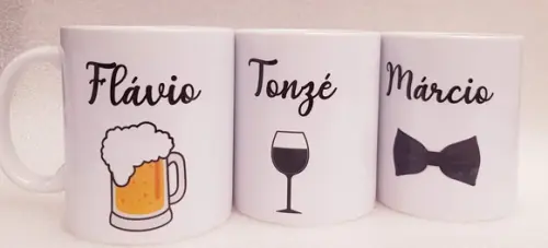 Caneca Personalizada Casamento Padrinhos