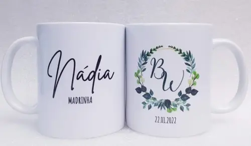 Caneca Personalizada Casamento Padrinhos