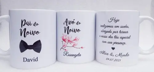 Caneca Personalizada Casamento Pais