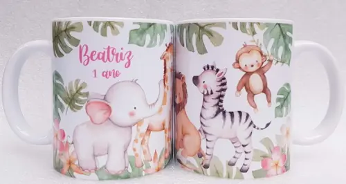 Caneca Personalizada Safari Menina