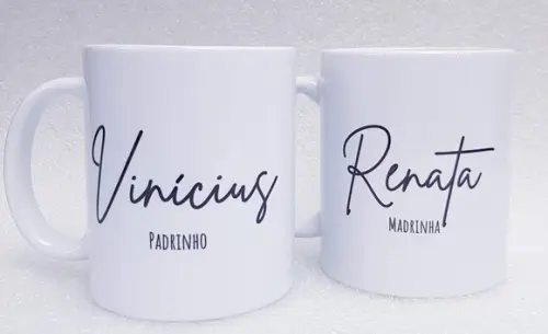 Caneca Personalizada Casamento Padrinhos