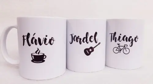 Caneca Personalizada Casamento Padrinhos