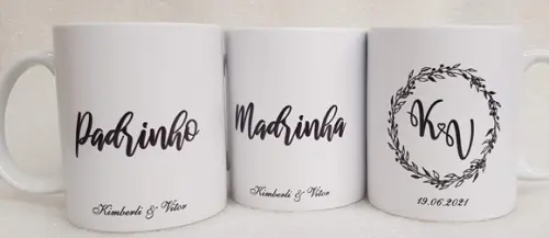 Caneca Casamento Madrinha ou Padrinho