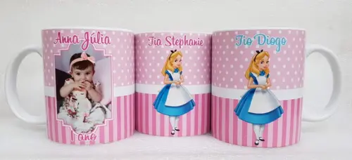 Caneca Personalizada Aniversário Alice