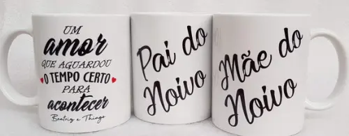 Caneca Personalizada Casamento Pais