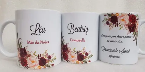 Caneca Personalizada Casamento Padrinhos