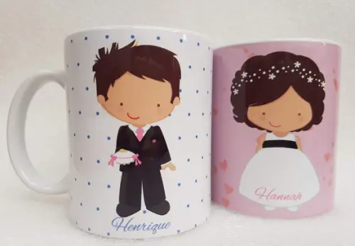 Caneca Personalizada Daminha e Pajem