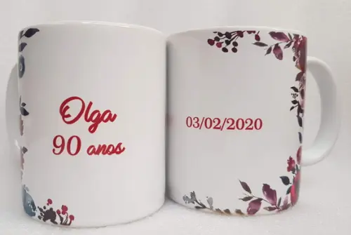 Caneca Personalizada Aniversário 90 Anos