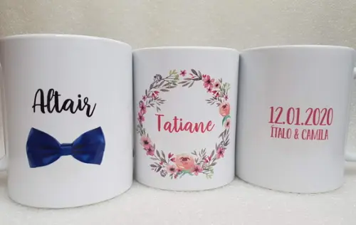 Caneca Personalizada Casamento Padrinhos