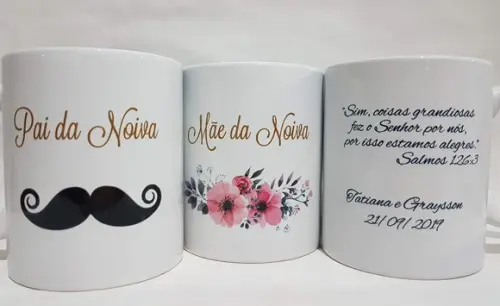 Caneca Personalizada Casamento Pais