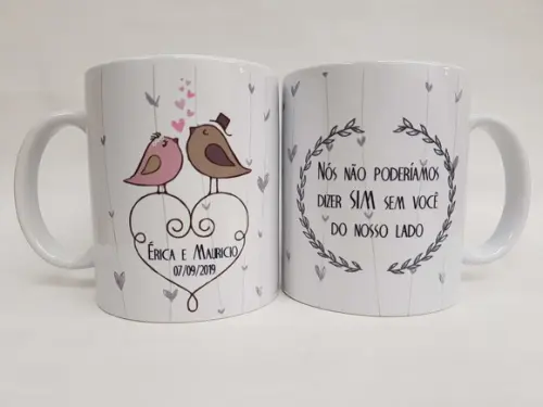 Caneca Casamento Madrinha ou Padrinho
