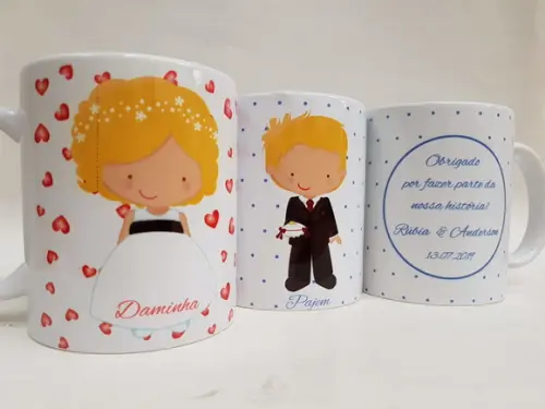 Caneca Personalizada Dama e Pajem