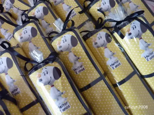 Mini Lousa de Tecido Snoopy