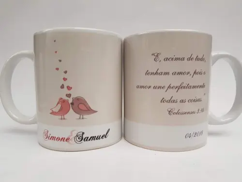 Caneca Personalizada Casamento Padrinhos
