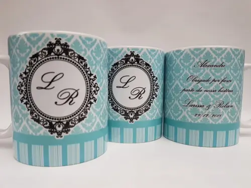 Caneca Personalizada Casamento Padrinhos