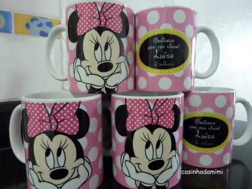 Caneca Personalizada Minnie Rosa