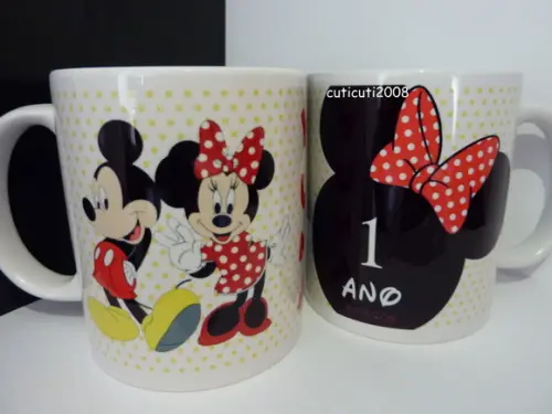 Caneca Personalizada Minnei e Mickey
