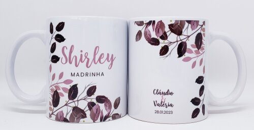 Caneca Personalizada Casamento Padrinhos