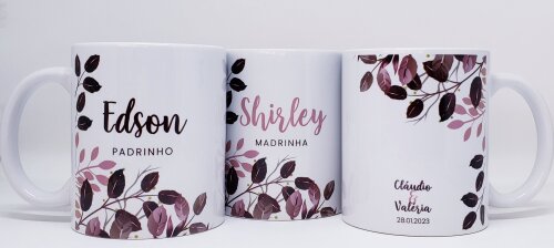 Caneca Personalizada Casamento Padrinhos