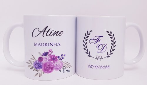 Caneca Personalizada Casamento Padrinhos