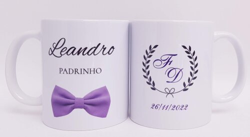 Caneca Personalizada Casamento Padrinhos