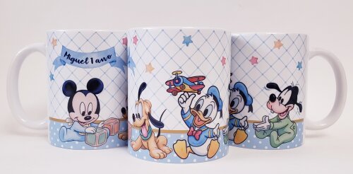 Caneca aniversario mickey baby