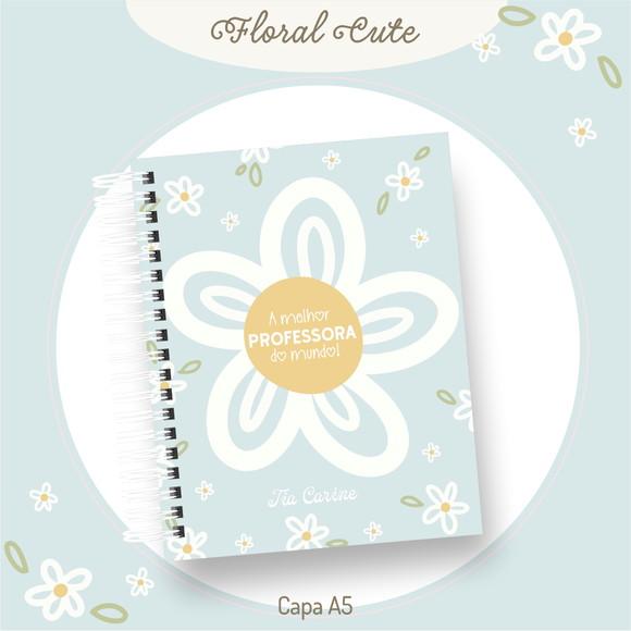 Caderno Personalizado Professores Floral