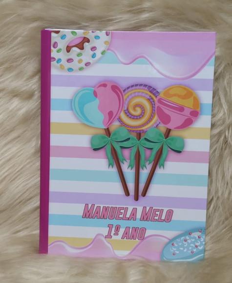Caderno Brochura Personalizado Candy