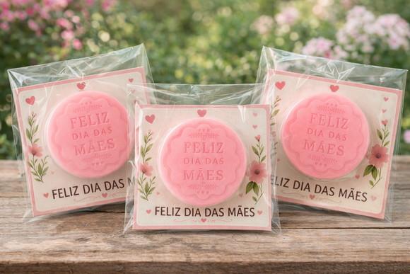 Sabonete Aromatizado com Cartão Dia das Mães