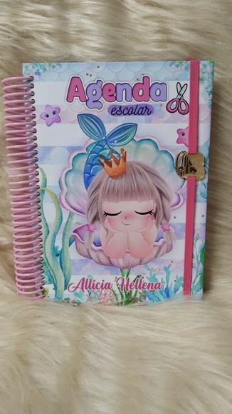 Agenda Escolar Personalizada Sereia