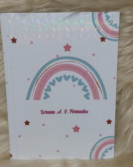 Caderno Brochura Personalizado Arco Íris