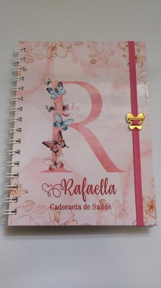 Caderneta de Vacinação Personalizada Floral