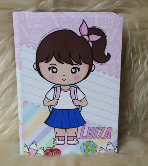 Caderno Brochura Personalizado Mascotinha
