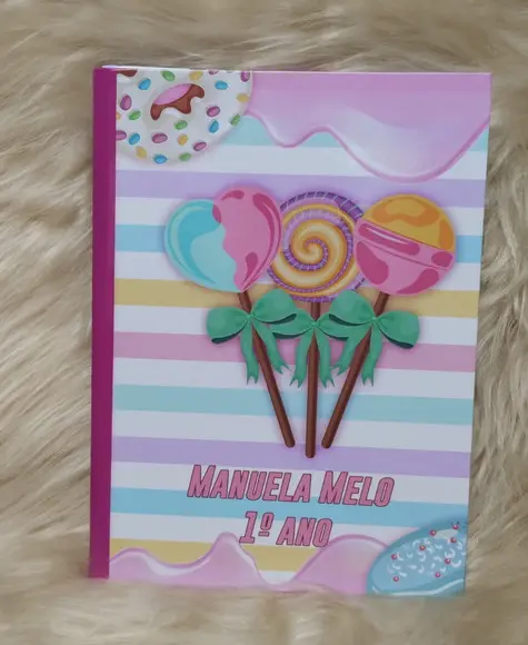 Caderno Brochura Personalizado Candy