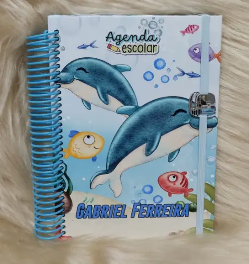 Agenda Personalizada para Creche Fundo do Mar