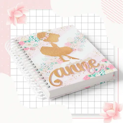 Caderneta de Vacinação Personalizada Bailarina