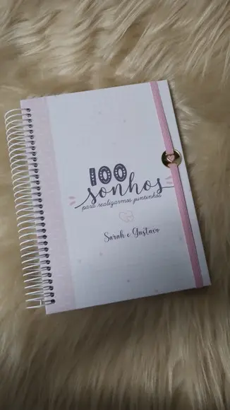 Livro Caderno 100 Sonhos do Casal de Namorados