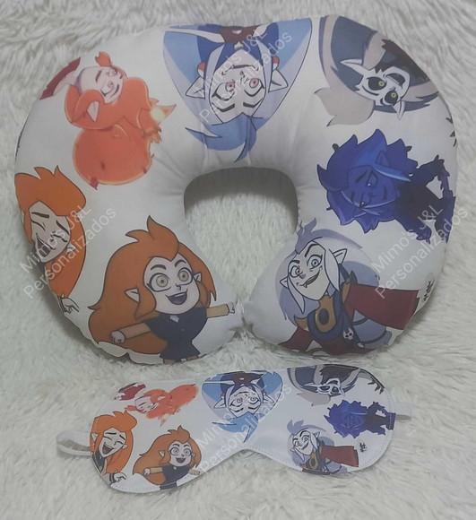 Kit Almofada de Pescoço com Tapa Olho Personalizados Lembran