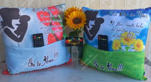Almofada Porta Controle Remoto Personalizada
