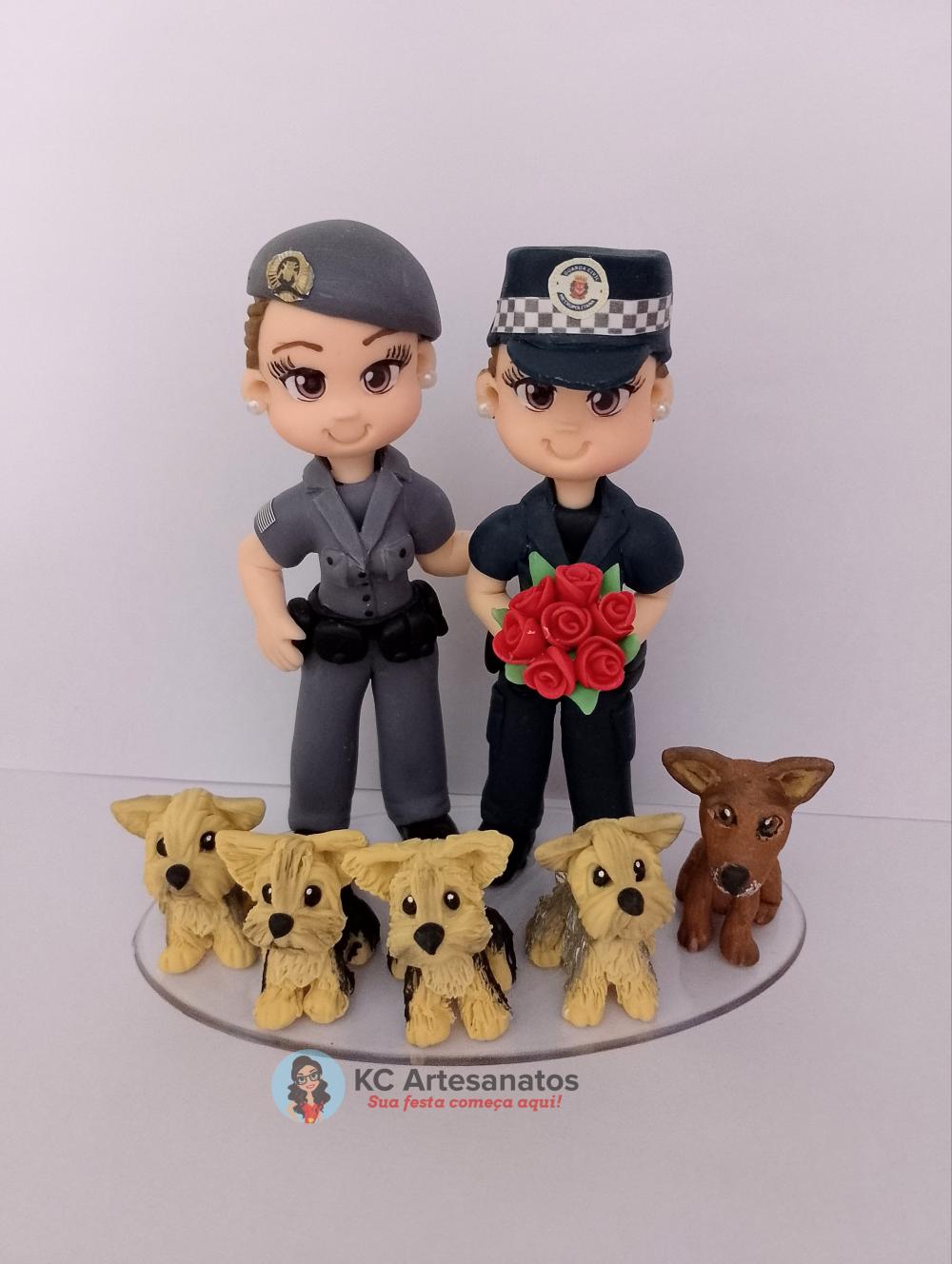 Casal profissões com pets