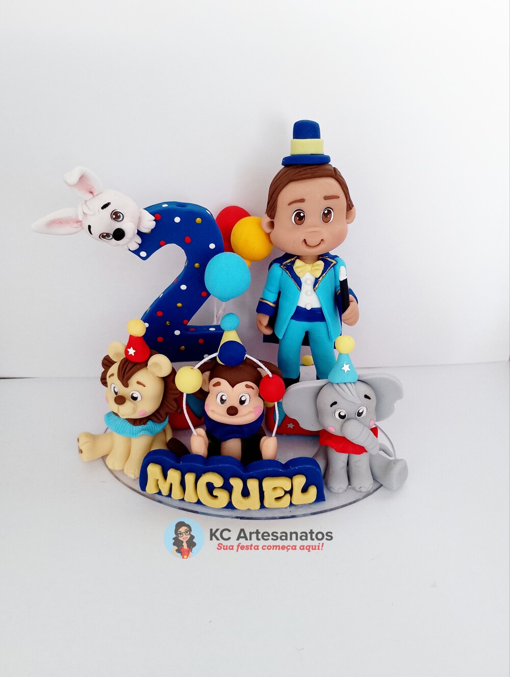 Topo personalizado circo