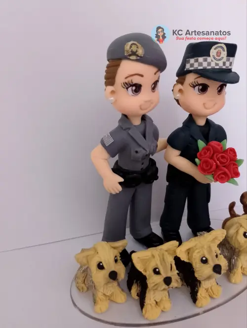 Casal profissões com pets
